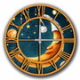 Wallity Reloj Decorativo MDF Multicolor 50 cm
